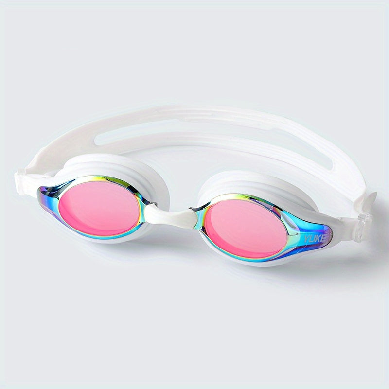 Electroplated Adult Swimming Goggles Anti UV Anti-Fog Unisex Waterproof Goggles