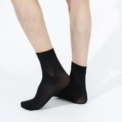 10 Pairs Men's Crew Socks Thin Breathable Casual Outdoor All Seasons Wear