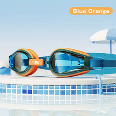 Kids' Waterproof Anti-fog Swimming Goggles Small Frame