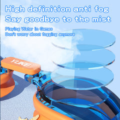 Kids' Waterproof Anti-fog Swimming Goggles Small Frame