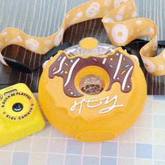 Donut Water Bottle 380ml Leakproof Straw Outdoor Sports Fitness Travel