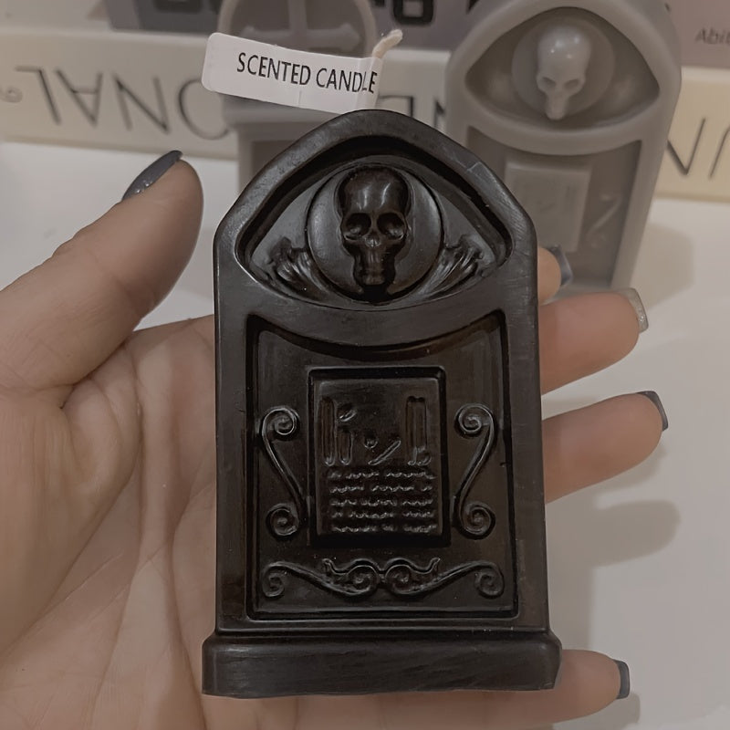 Skull Tombstone Scented Candle for Camping and Home Decor