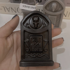 Skull Tombstone Scented Candle for Camping and Home Decor
