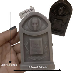 Skull Tombstone Scented Candle for Camping and Home Decor