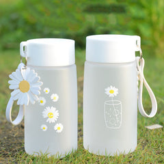 500ml Daisy Plastic Water Bottle 18.59OZ