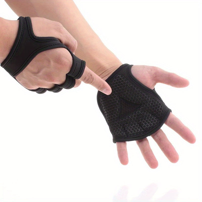Non Slip Gym Gloves with Wrist Support for Fitness Weightlifting
