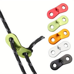 10pcs Aluminum Tent Rope Tensioners Camping Wind Rope Fixing Buckle