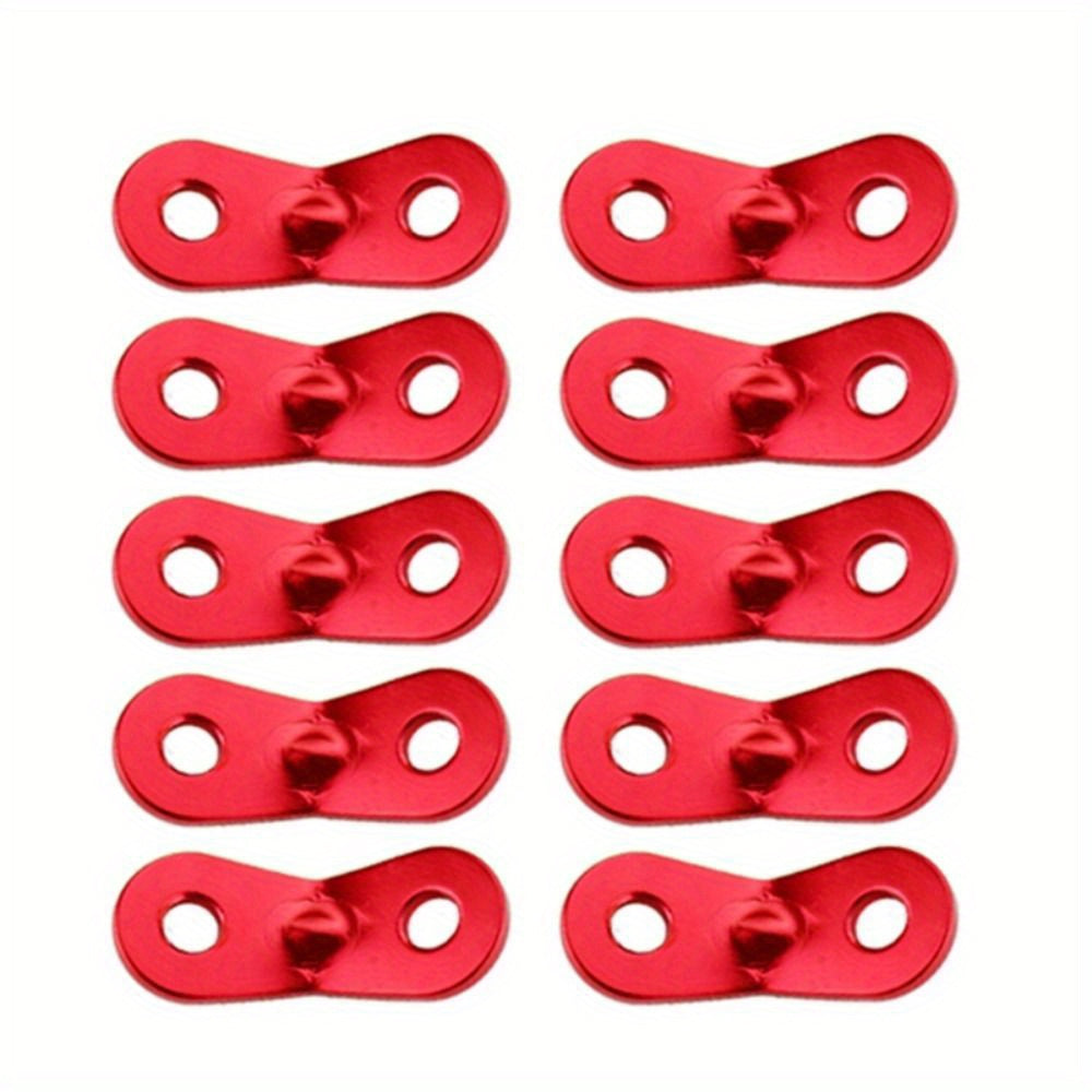 10pcs Aluminum Tent Rope Tensioners Camping Wind Rope Fixing Buckle