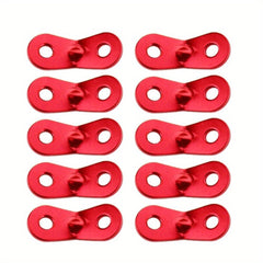 10pcs Aluminum Tent Rope Tensioners Camping Wind Rope Fixing Buckle