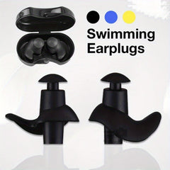 Waterproof Swimming Earplugs Reusable Silicone Ear Plugs for Surfing