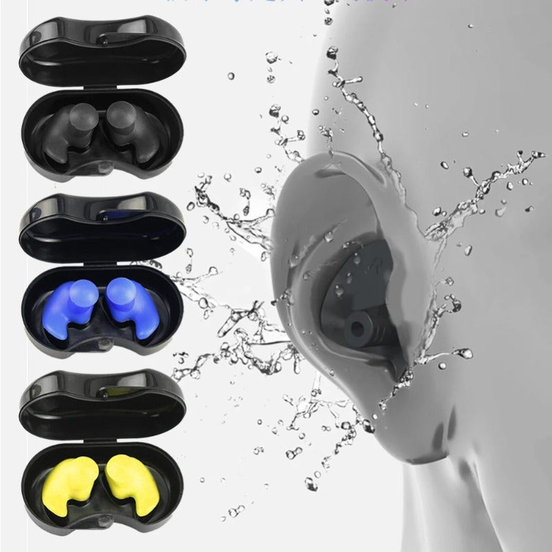 Waterproof Swimming Earplugs Reusable Silicone Ear Plugs for Surfing