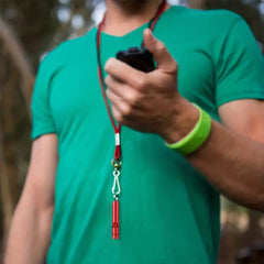 5pcs Outdoor Aluminum Alloy Whistle Survival Rescue Fire Training Small Whistle