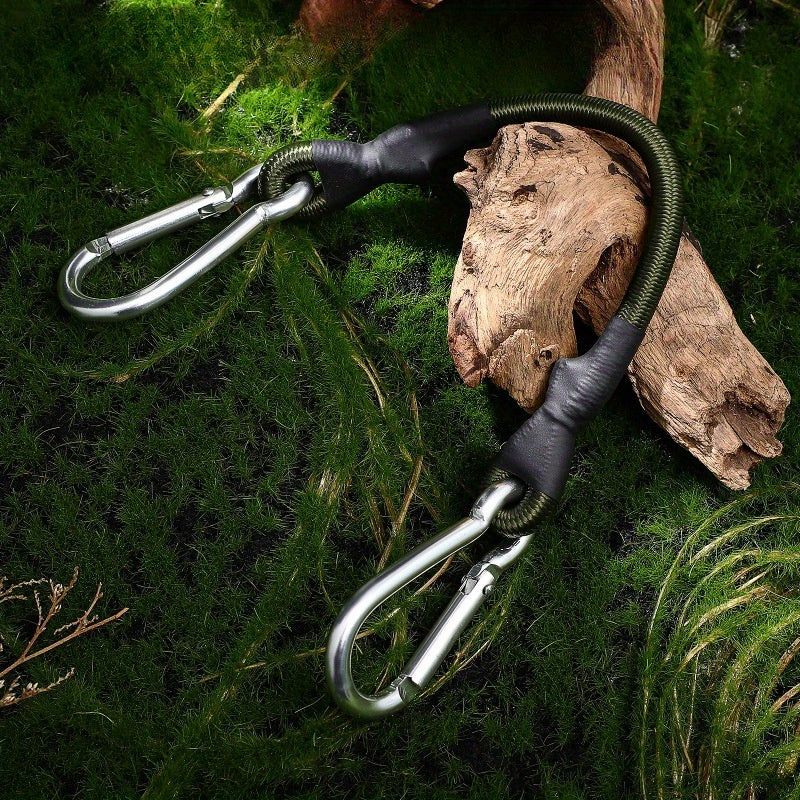 Elastic Rope With Carabiner Tie Down Straps for Outdoor Tent Luggage