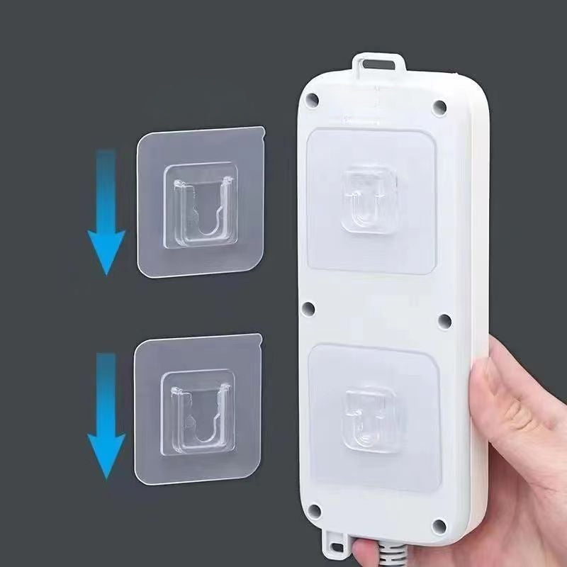 Transparent Suction Cup Wall Hook - Strong Adhesive Double Sided - Pack of 4