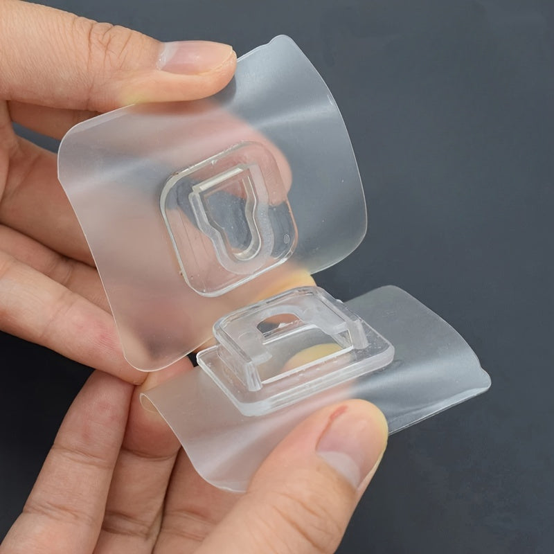 Transparent Suction Cup Wall Hook - Strong Adhesive Double Sided - Pack of 4