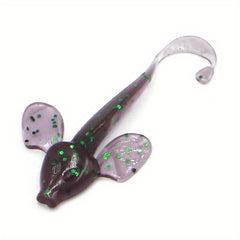 8pcs 0.5g Curl Tail Soft Bait for Perch Bass Fishing
