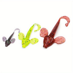 8pcs 0.5g Curl Tail Soft Bait for Perch Bass Fishing