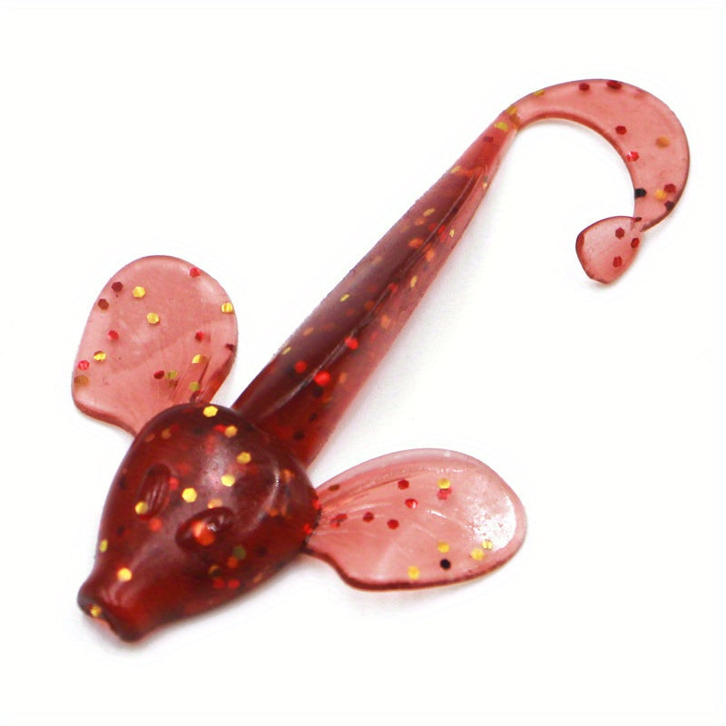 8pcs 0.5g Curl Tail Soft Bait for Perch Bass Fishing