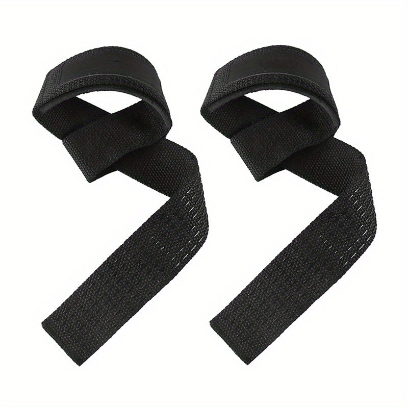 2pcs Cotton Hard Pull Wrist Lifting Straps with Neoprene Cushioned Wrist Pad