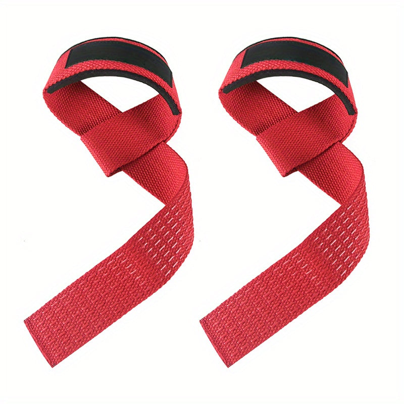 2pcs Cotton Hard Pull Wrist Lifting Straps with Neoprene Cushioned Wrist Pad
