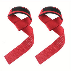 2pcs Cotton Hard Pull Wrist Lifting Straps with Neoprene Cushioned Wrist Pad