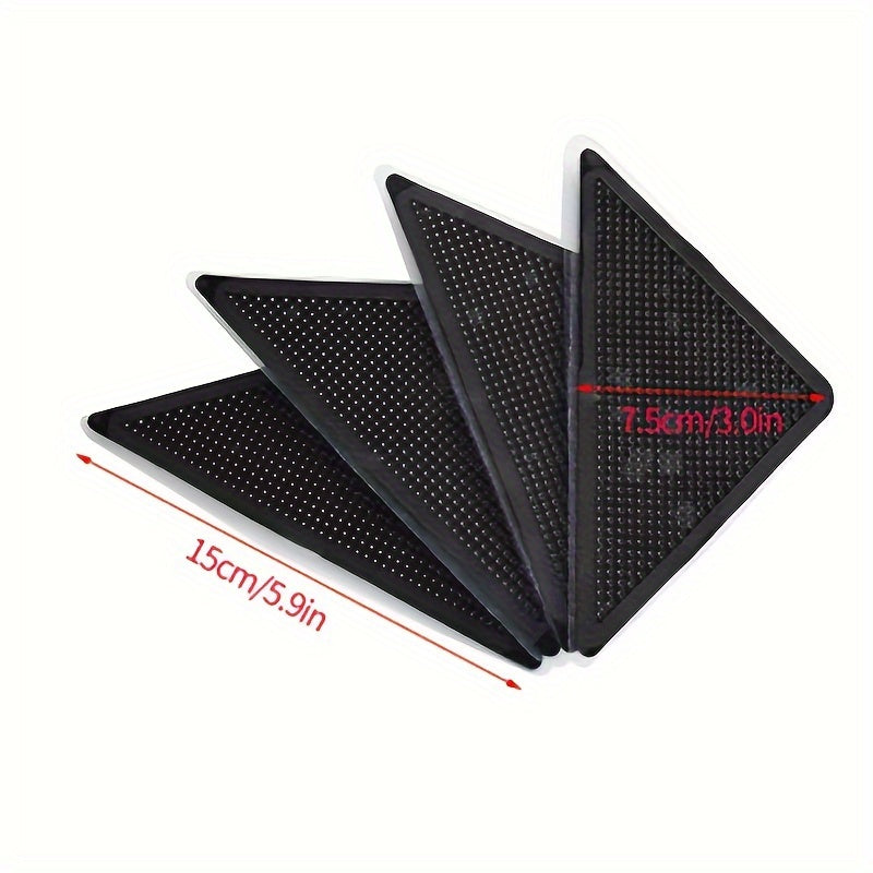 12pcs Non Slip Rug Grippers Stickers Hardwood Floors Reusable Washable