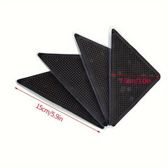 12pcs Non Slip Rug Grippers Stickers Hardwood Floors Reusable Washable