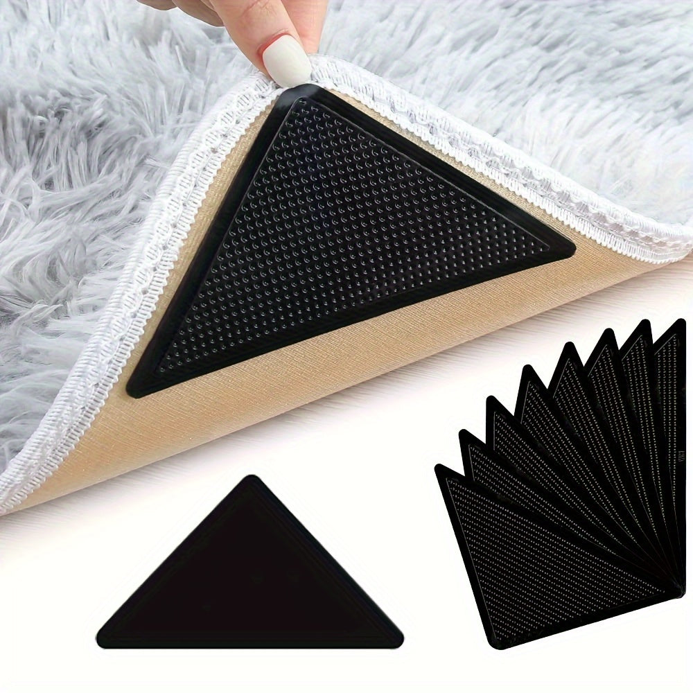 12pcs Non Slip Rug Grippers Stickers Hardwood Floors Reusable Washable