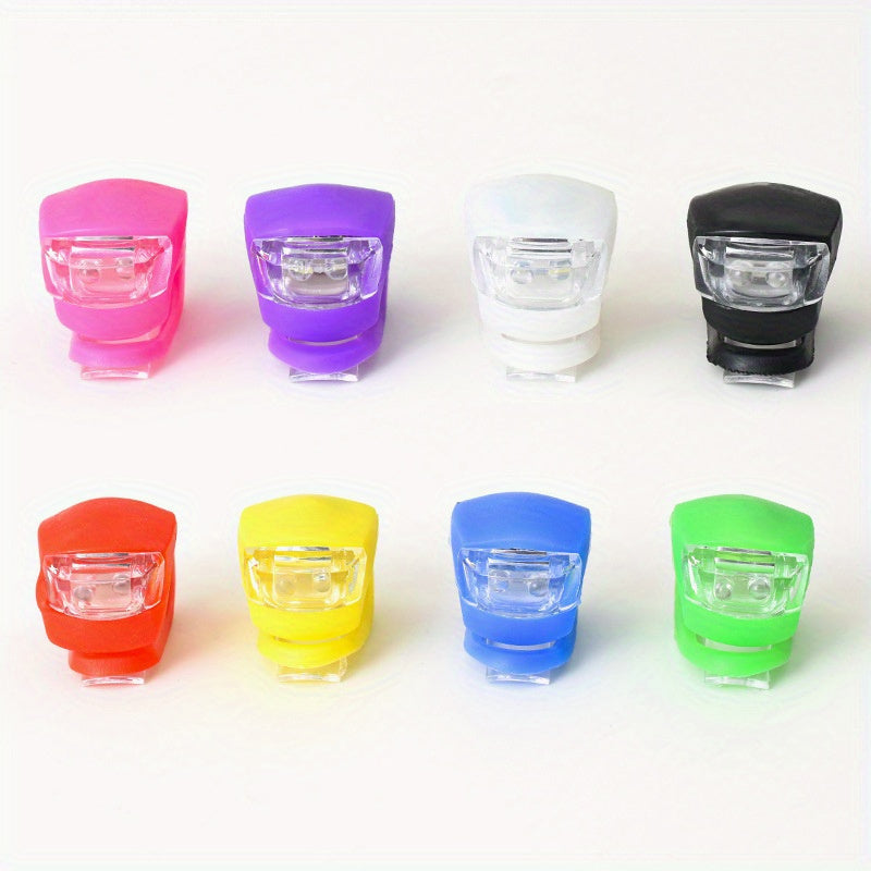 2pcs 5th Gen LED Bike Light Set Waterproof Silicone Mounting 3 Modes