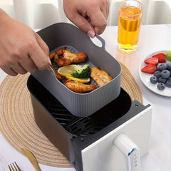 Rectangular Air Fryer Silicone Pot - Outdoor Baking Tool