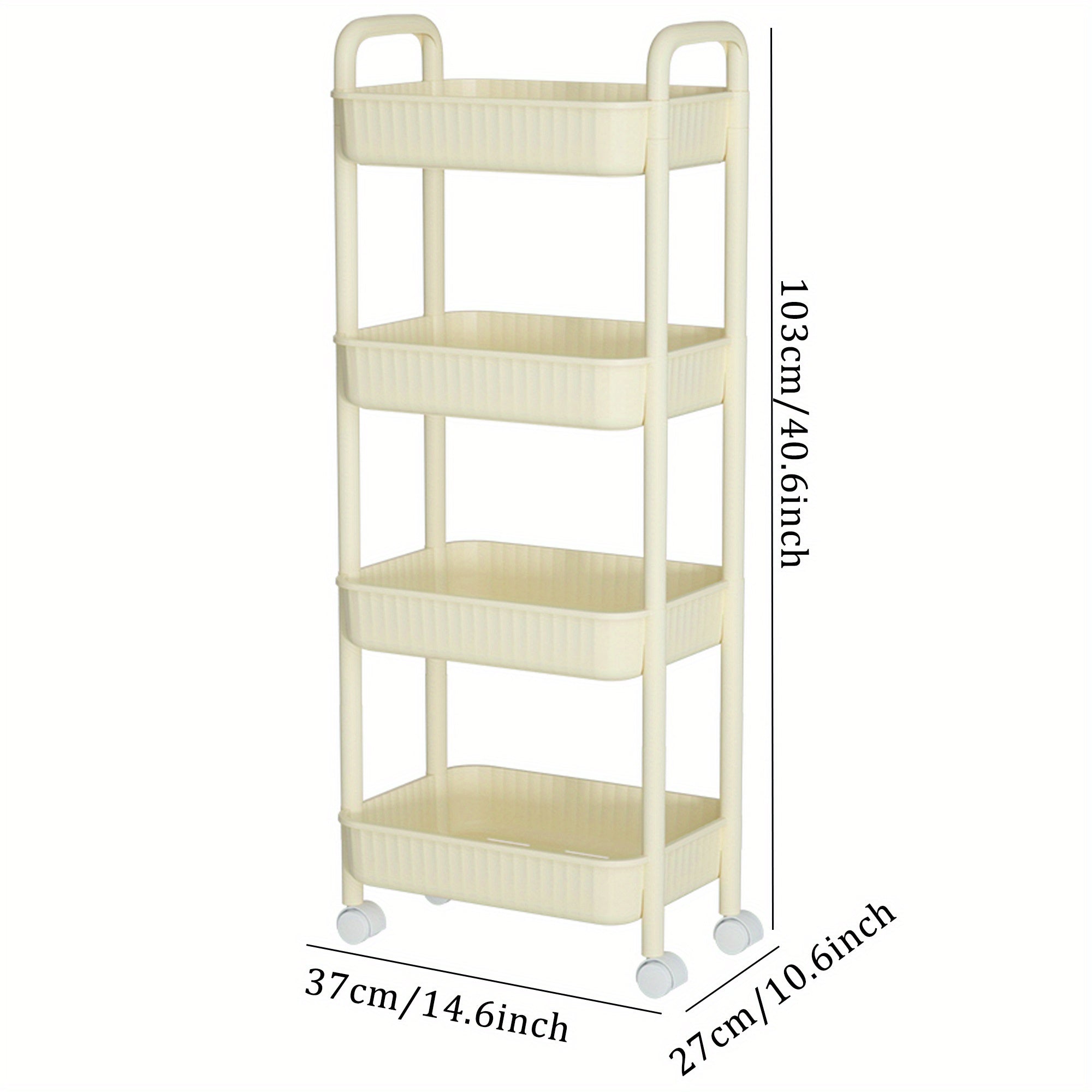 Kitchen Storage Rack Trolley Multilayer Storage Organizer