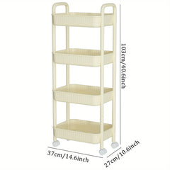 Kitchen Storage Rack Trolley Multilayer Storage Organizer