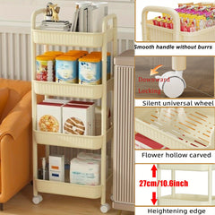 Kitchen Storage Rack Trolley Multilayer Storage Organizer