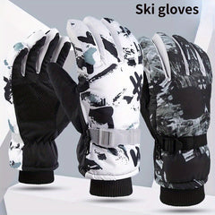 Winter Ski Gloves Plus Velvet Coldproof Touchscreen Gloves
