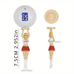 3pcs Women Shape Golf Spike Ball Tee Spike Holder Golf Supplies