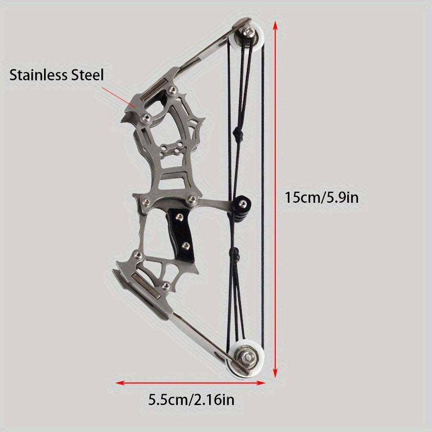 Stainless Steel Mini Bow Decompression Toy for Outdoor Activities