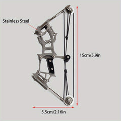 Stainless Steel Mini Bow Decompression Toy for Outdoor Activities