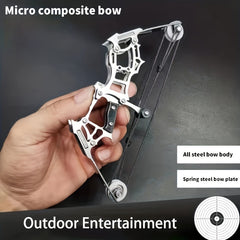 Stainless Steel Mini Bow Decompression Toy for Outdoor Activities