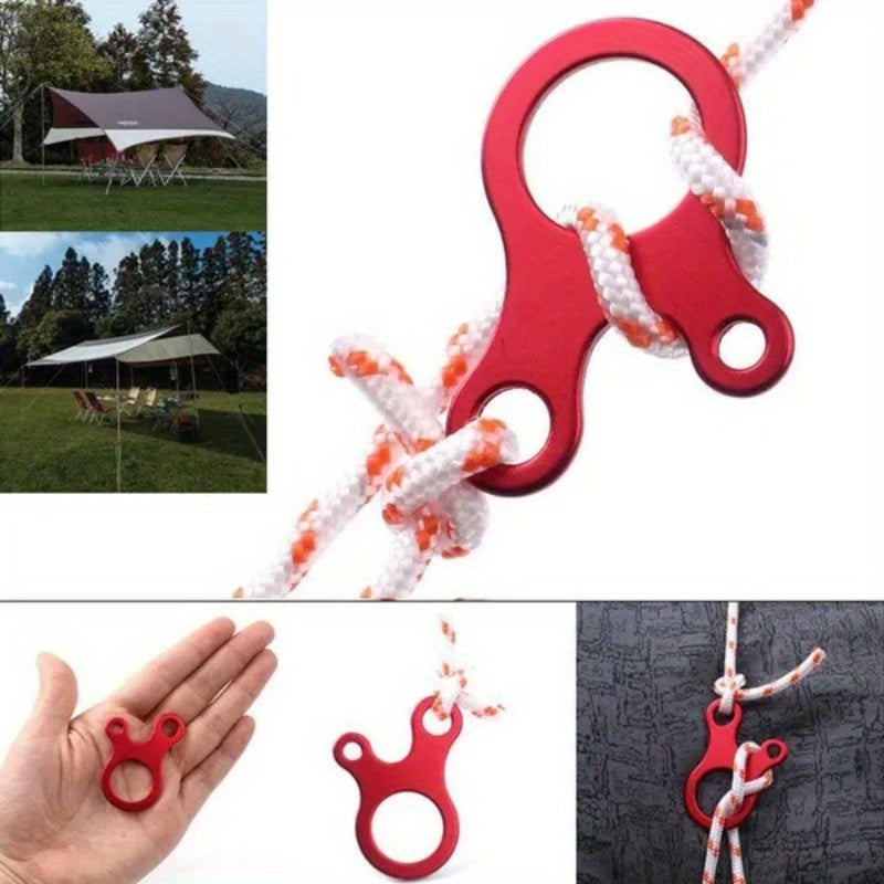 5pcs Camping Tent Rope Buckles Anti Slip Tightened Hook Wind Rope Buckles