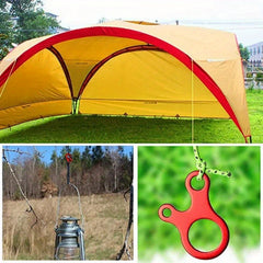 5pcs Camping Tent Rope Buckles Anti Slip Tightened Hook Wind Rope Buckles