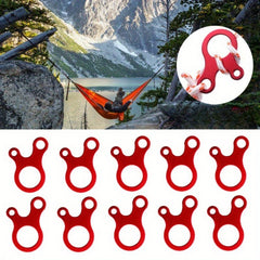 5pcs Camping Tent Rope Buckles Anti Slip Tightened Hook Wind Rope Buckles