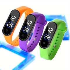 Compact LED Touch Watch Bracelet for Outdoor Adventures