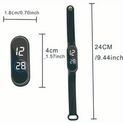 Compact LED Touch Watch Bracelet for Outdoor Adventures