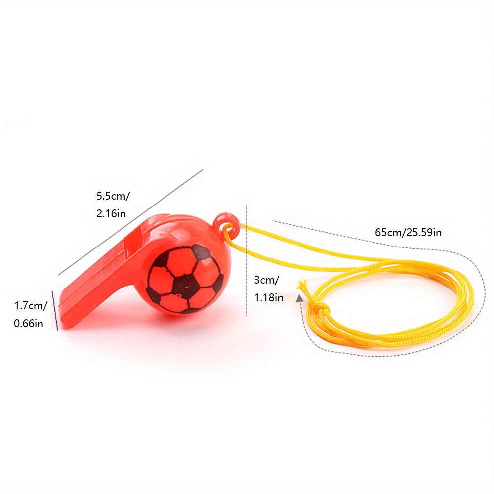 25pcs Football Whistle Sports Referee Cheerleading Props