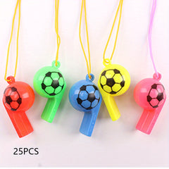 25pcs Football Whistle Sports Referee Cheerleading Props