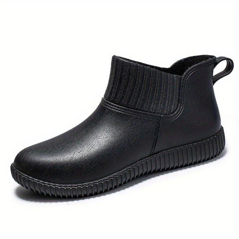 Women's Waterproof Anti-Slip Rain Boots PVC Work Booties
