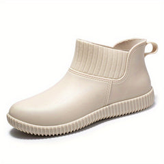 Women's Waterproof Anti-Slip Rain Boots PVC Work Booties
