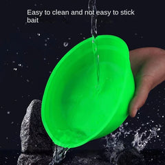 1pc Folding Bait Bucket Durable And Convenient Fishing Bait Holder