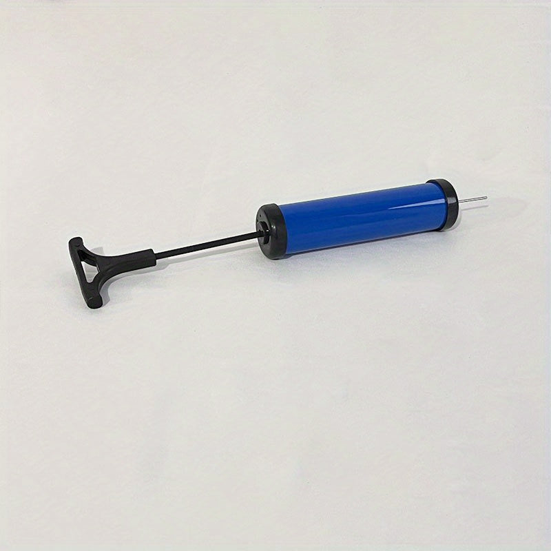 Portable Ball Pump Kit Inflates Balls Needles Nozzle Extension Hose Sports