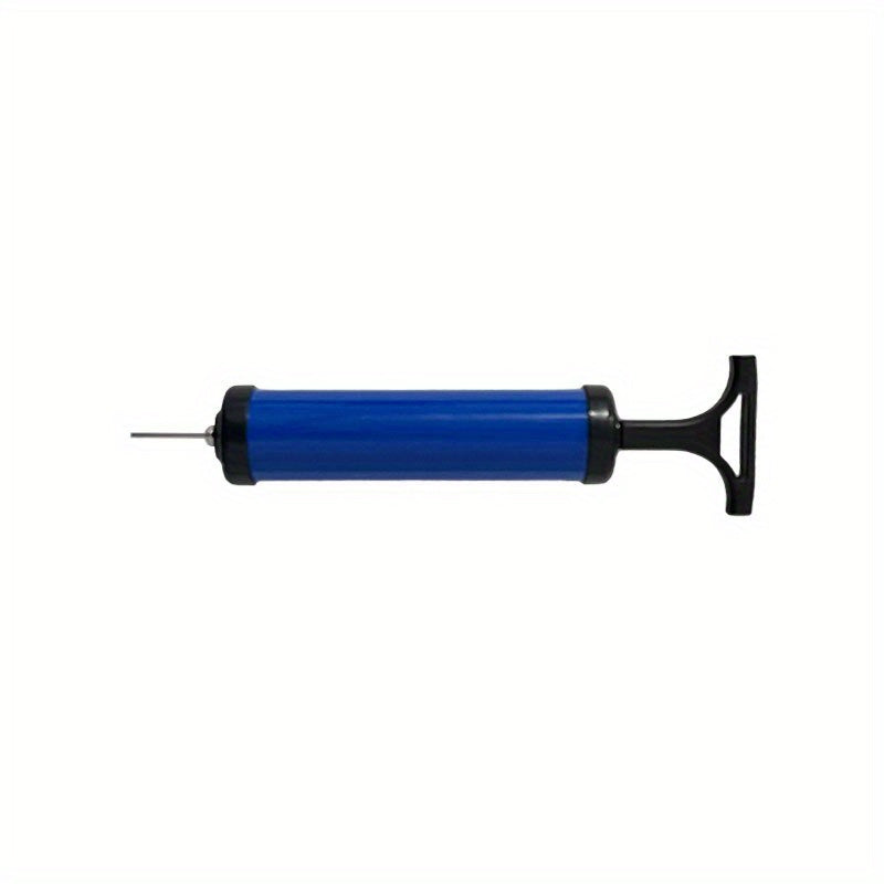 Portable Ball Pump Kit Inflates Balls Needles Nozzle Extension Hose Sports